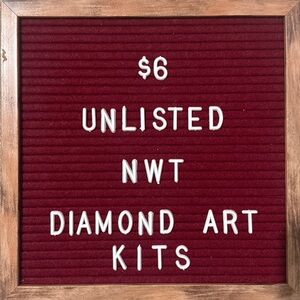 Unlisted NWT Diamond Art Kits for a posh show